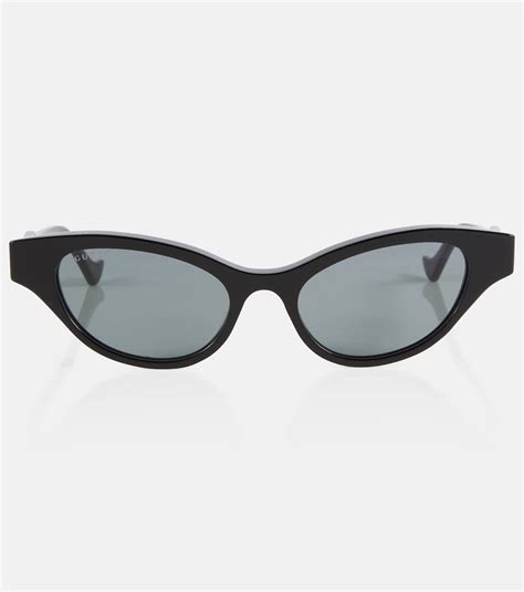 sonnenbrille gucci schwarz|gucci sonnenbrille damen cateye.